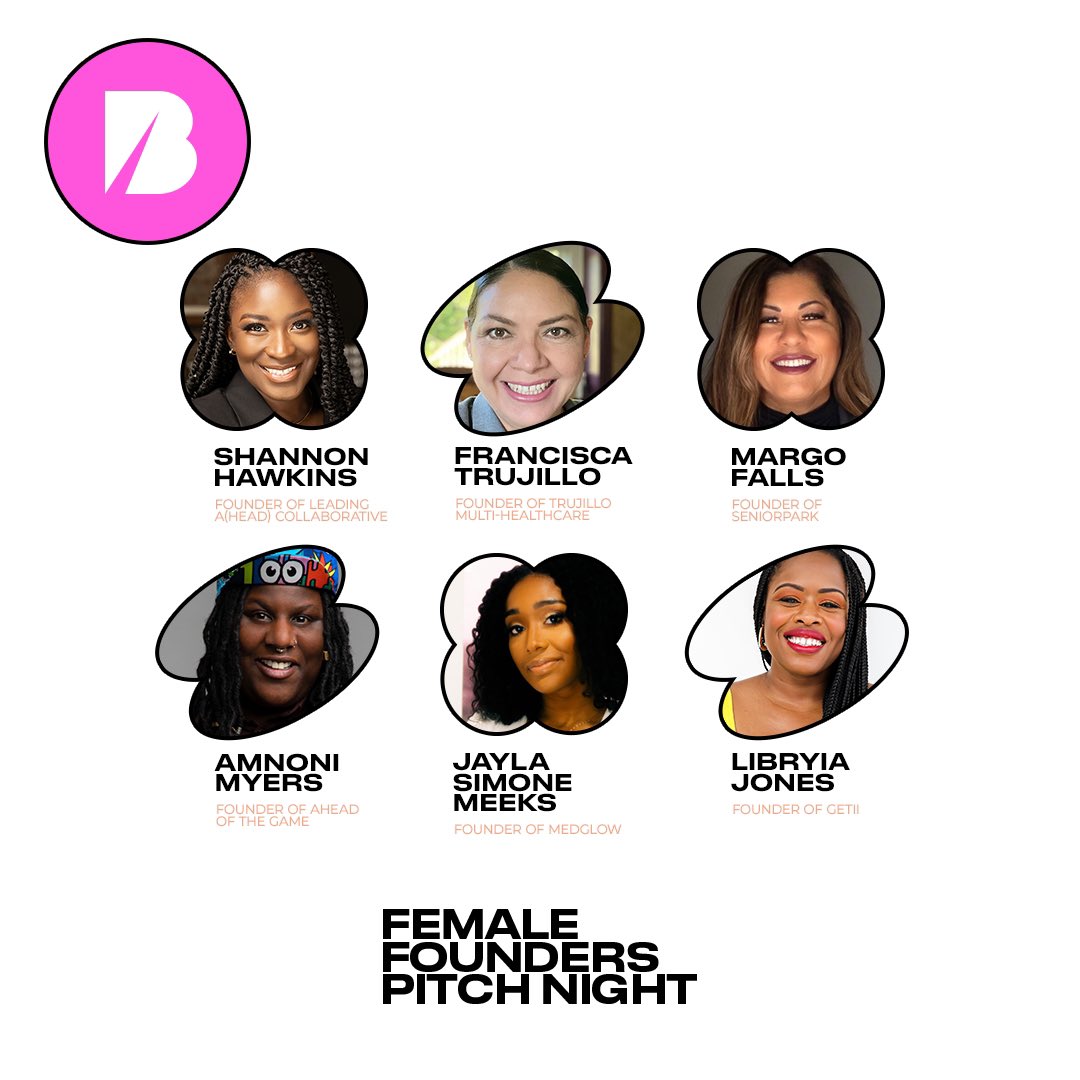 MEET THE CONTESTANTS for tomorrow’s Female Founders Pitch Night! 

➡️ RSVP HERE: eventbrite.com/e/female-found…