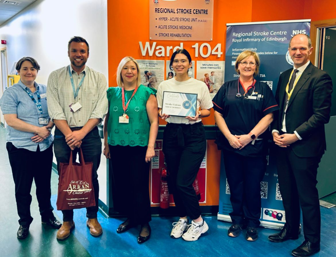 Delighted to announce the stroke liaison team has been awarded  team of the month. Their role includes support, assessment, &amp; treatment of stroke patients across the site. Well done.👏
#stroke #teamworking <a href="/Z1Nurse/">NurseZ1</a> <a href="/TElderGracie1/">Trish Elder-Gracie</a> <a href="/NicoleDronnnn/">Nicole Dron</a> <a href="/RachelRrwilson/">Rachel Wilson</a>