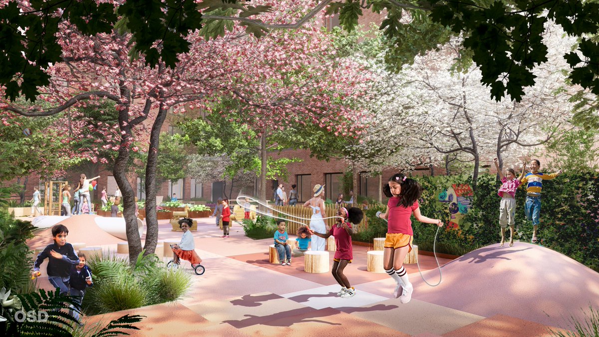 slate_property's tweet photo. Today we celebrated the groundbreaking of 326 Rockaway Ave in Brownsville, BK - one of the most sustainable supportive housing developments ever in NYC. With our partners @RiseboroNYC, we’re thrilled to be serving the Brownsville community. Renderings by @AufgangArch and OSD. https://t.co/eQ0iuvS3TV