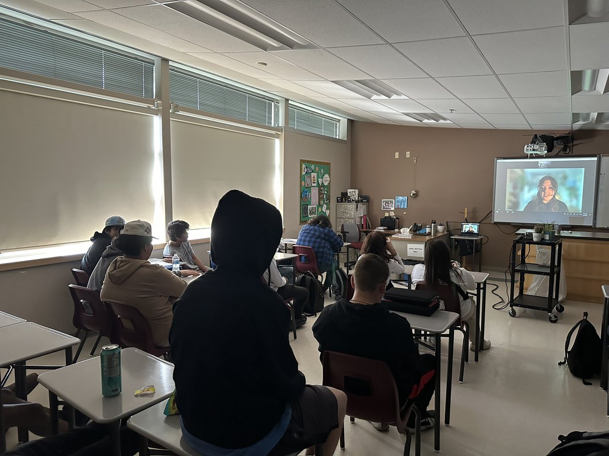 My 10-2s partook in the wonderful Pigeon Workshop by <a href="/theVHEC/">Vancouver Holocaust Education Centre</a> today! They loved analyzing the short film and looking at the many layers of meaning! <a href="/cchschool/">Catholic Central</a>