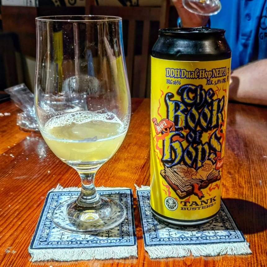 brunnenbraeu's tweet photo. Tankbusters - The Book of Hops - DDH Dual Hop NEIPA (***) 5,8%
#beeronthecarpet
#tankbusters #thebookofhops #neipa #ipa #indiapaleale
#piwnakaruzela https://t.co/LYRpORNxxf