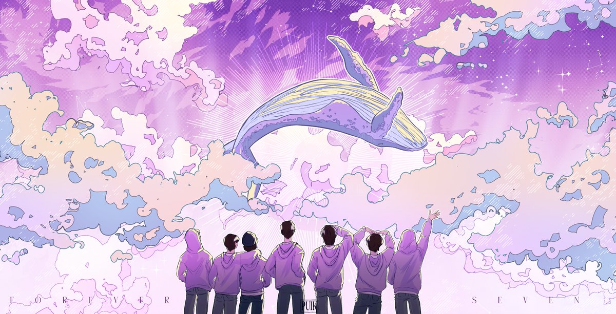 Puik_B's tweet photo. Forever 7, 10th anniversary 💜🌟 #FESTA2023 https://t.co/GL5qf9yjEI