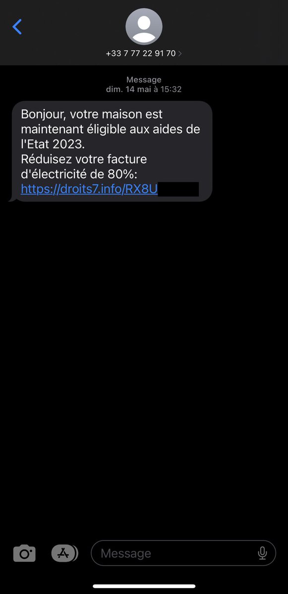 LudovicL's tweet photo. ⁦@Micode ils ne se sont même pas embêté à faire un site,⁩ ça redirige vers un Typeform ! #PireArnaqueSMS https://t.co/AwMoaul5kQ