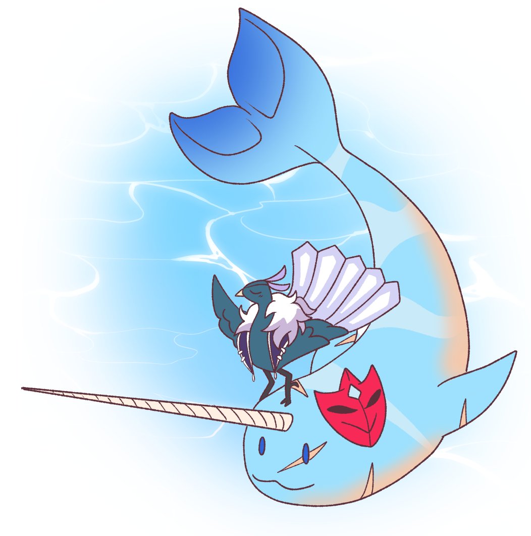 i wanted to see if i could draw a narwhal