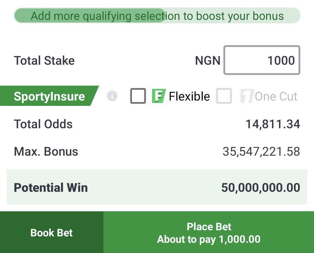 1000 to 50m sharp Overnight

Games starting by 2am Now

Possible half over 0.5 goals and under 1.5 

I believe this game die overs and under games

Still editing it

Code here👉 t.me/+2vrnOaa1Iq44M…
<a href="/BettingTipsMan/">BTM ⚽️</a> <a href="/Ada_Daddyya/">Ada B 💕</a> <a href="/ConvertOdds/">CONVERT 🇳🇬</a> @jeffre__