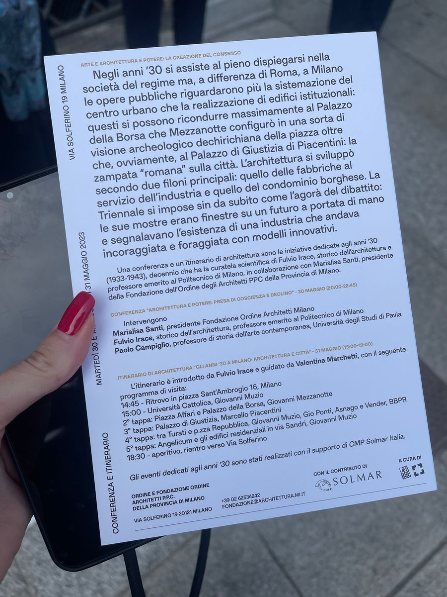 MetroQuality's tweet photo. Un itinerario che fa parte della manifestazione "100 Anni di Architettura 1923-2023", da maggio fino all'autunno, in questa tappa gli anni ‘30, «Architettura e potere: la creazione del consenso».
@CmpSolmar @OAMi_FOAMi https://t.co/Wnh9tQWCT2