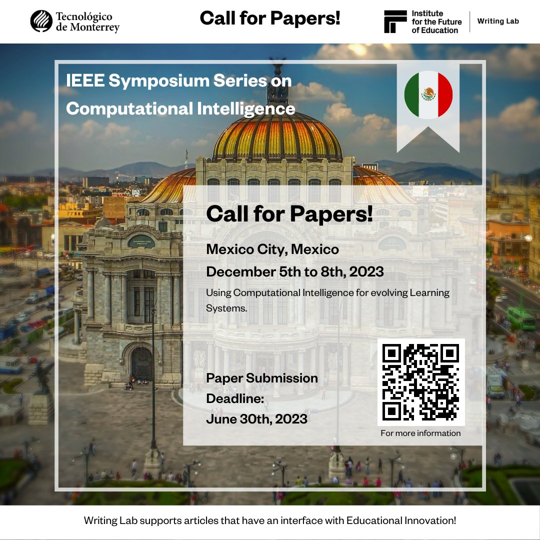 TecWriting's tweet photo. Call for papers!
For financial and technical support, contact us at https://t.co/Zs8C7rc7TO or writinglab@itesm.mx
#TecdeMty #TecdeMonterrey #EdTech #SoyIFE #SoyTec #WL #WritingLab #WritingLabTec #Innovation #Education https://t.co/zfKEUM5Sec