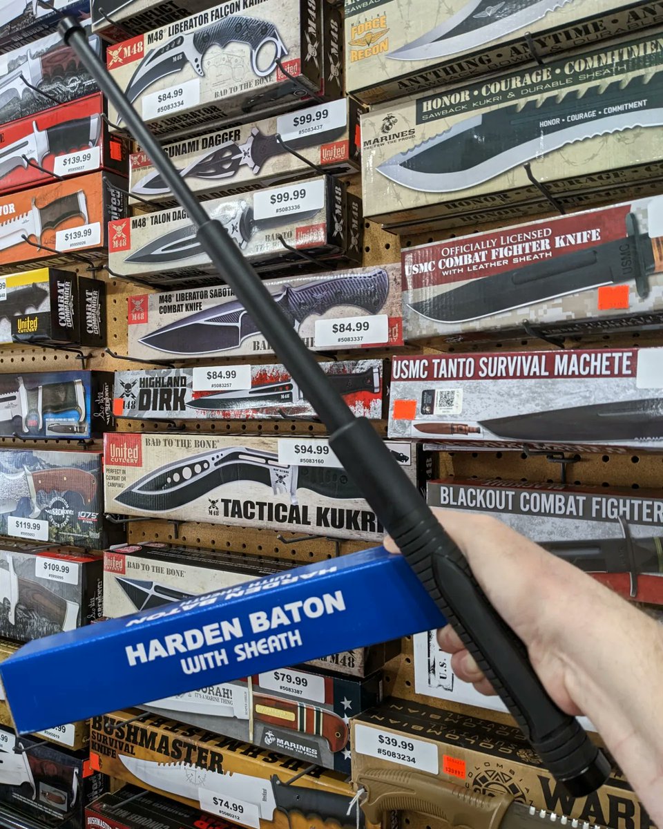 DragonImpact's tweet image. The super popular poly carbon extendable baton is back after many years of being unavailable to us! Order yours now! Only available on our website! Not on display in our Showroom! Model 5006552

#yyj #victoria #polycarbonate #baton