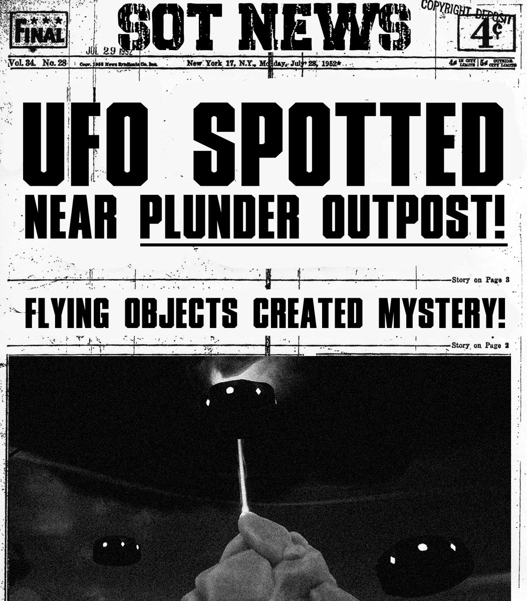 Unidentified Flying Objects👀 
#SoTShot  Theme: Mysterious Moments #SeaOfThieves <a href="/SeaOfThieves/">Sea of Thieves</a> 

Second picture is for context :) 

<a href="/SeaOfThieves/">Sea of Thieves</a>