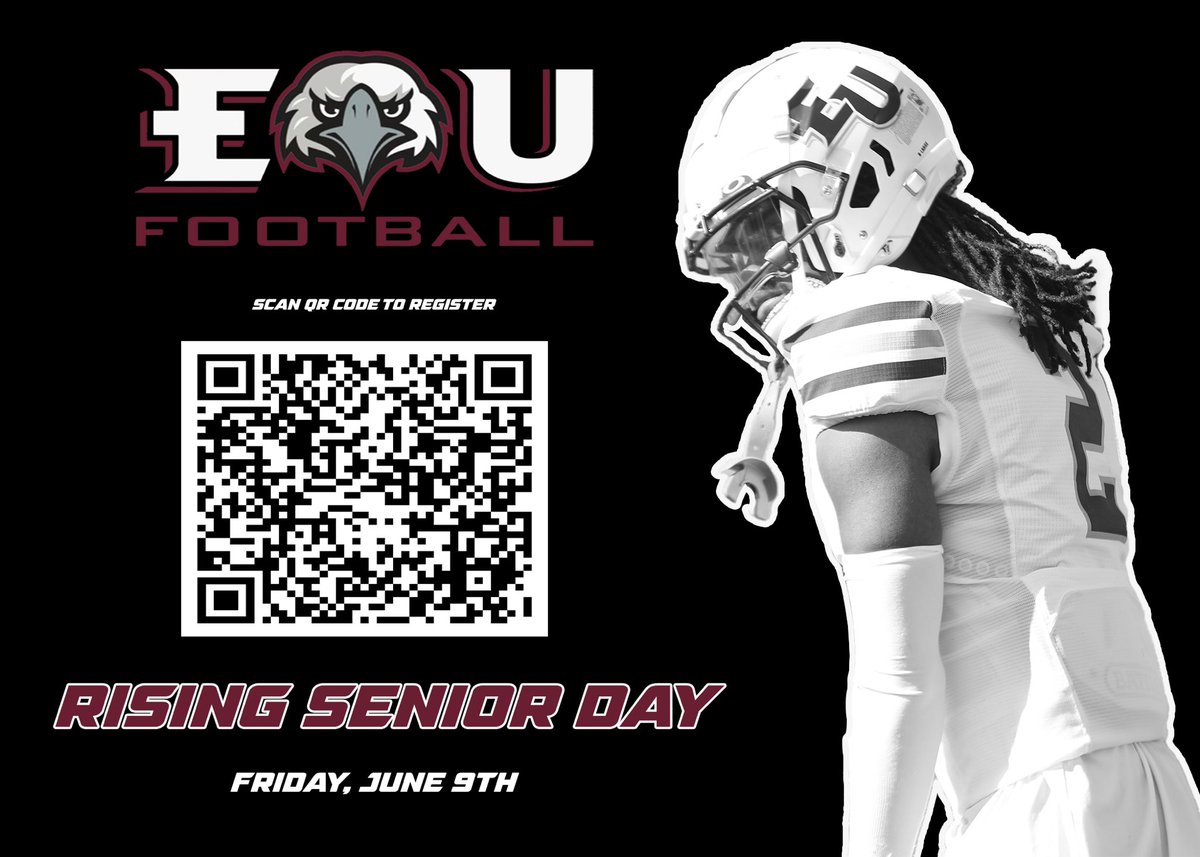 Rising Seniors looking to #FlyWithUs🦅 follow this link to register for our June 9th visit! eastern.my.salesforce-sites.com/events/targetX…