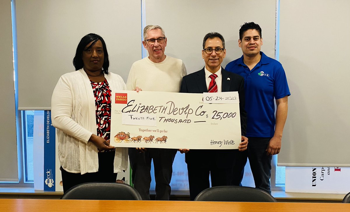 EDCNJ1's tweet photo. We want to thank @WellsFargo for their generous support of our #businessdevelopment programs. They are truly dedicated to #communityrevitalization https://t.co/HPJYnyoeHF