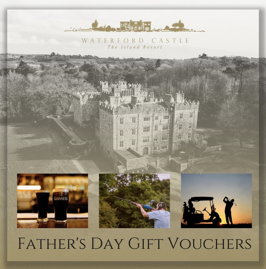 Make it a Father’s Day to remember! Treat your Dad to a Waterford Castle Gift Voucher which can be redeemed on a wide range of activities!  

For more information, please call 051 878 203 or email info@waterfordcastleresort.com  

#WaterfordCastle #GiftVouchers #FathersDay