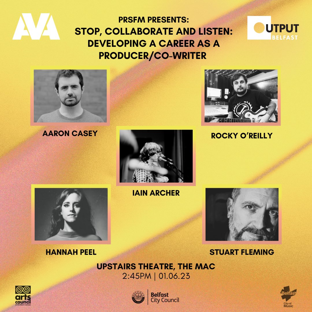 Looking forward to a day of mega chats and bands tomorrow at @OutputBelfast - I’m very happy, though feeling like an imposter, to be on this panel tomorrow afternoon.