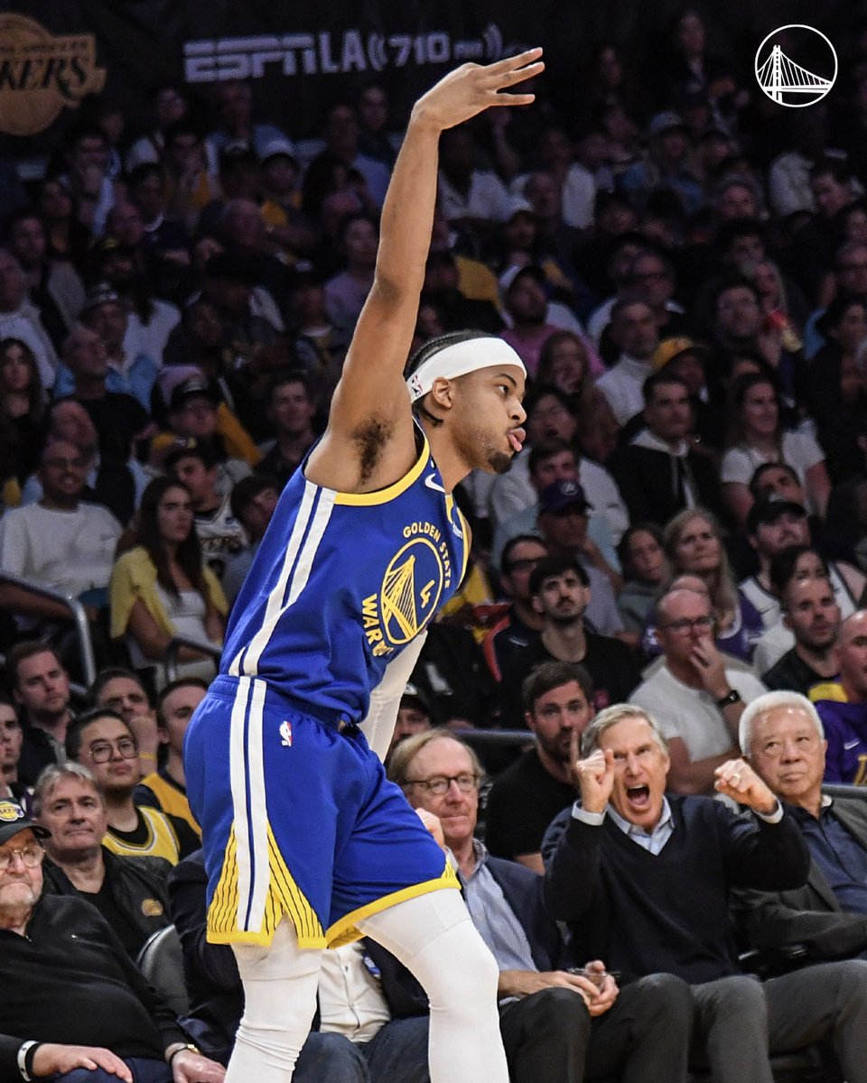 warriors's tweet photo. Moses Moody is ALWAYS ready 🫡

#DubsPlayerDay 🧵 https://t.co/8ygCgg9WOe