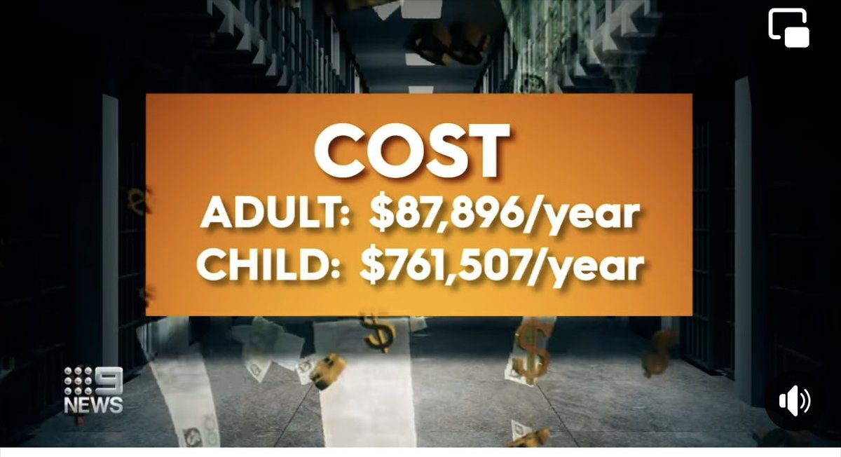 Channel 9 says a report has produced these stats for Qld. They don’t say which report. Can someone explain why it costs nearly 10 times more to keep a child in detention. Authorities will probably claim that programmes for kids explain it. But Cleveland has few programmes.
