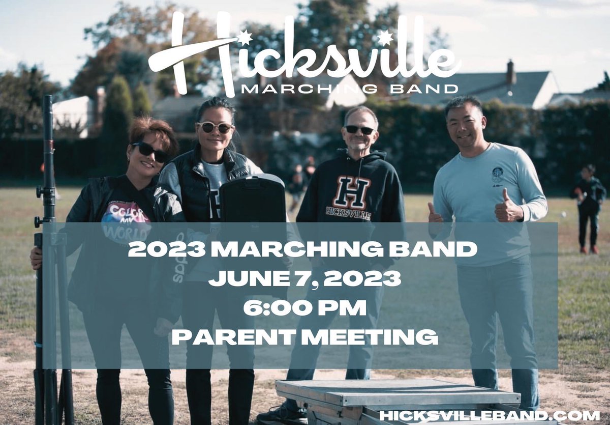 MissBarnettBand's tweet photo. Parents &amp; Guardians should attend our first Marching Band rehearsal on June 7th for an informational meeting on our entire season! https://t.co/HA13s3Y6qA