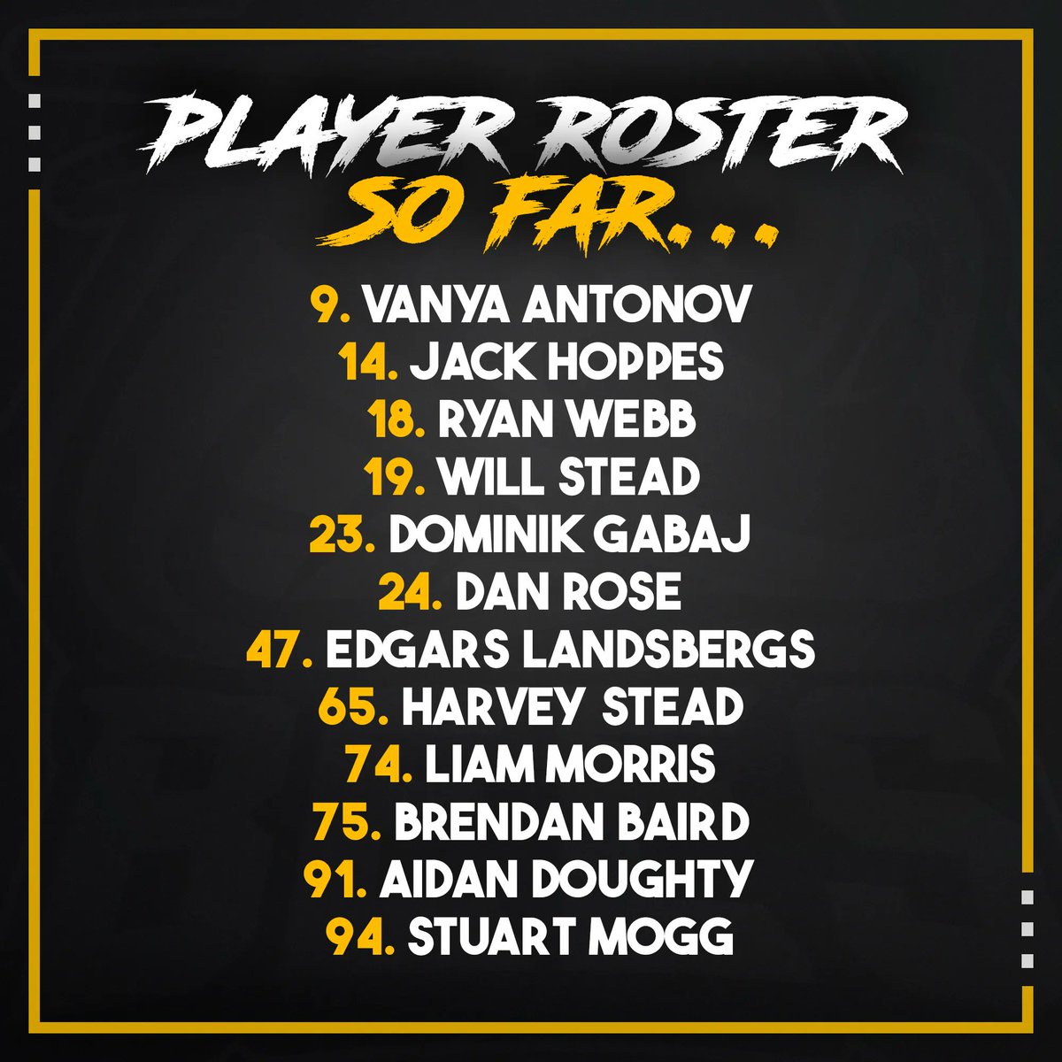 BeesIceHockey's tweet photo. 𝗣𝗟𝗔𝗬𝗘𝗥 𝗦𝗣𝗢𝗡𝗦𝗢𝗥𝗦𝗛𝗜𝗣 𝗢𝗣𝗣𝗢𝗥𝗧𝗨𝗡𝗜𝗧𝗜𝗘𝗦 🐝 

The roster is starting to take shape and you have the chance to be associated with your favourite Bees player!

Corporate sponsorship available PLUS junior sponsorship is back!

https://t.co/Z3ZfcmmDs1 https://t.co/TDWP9oH5Sa