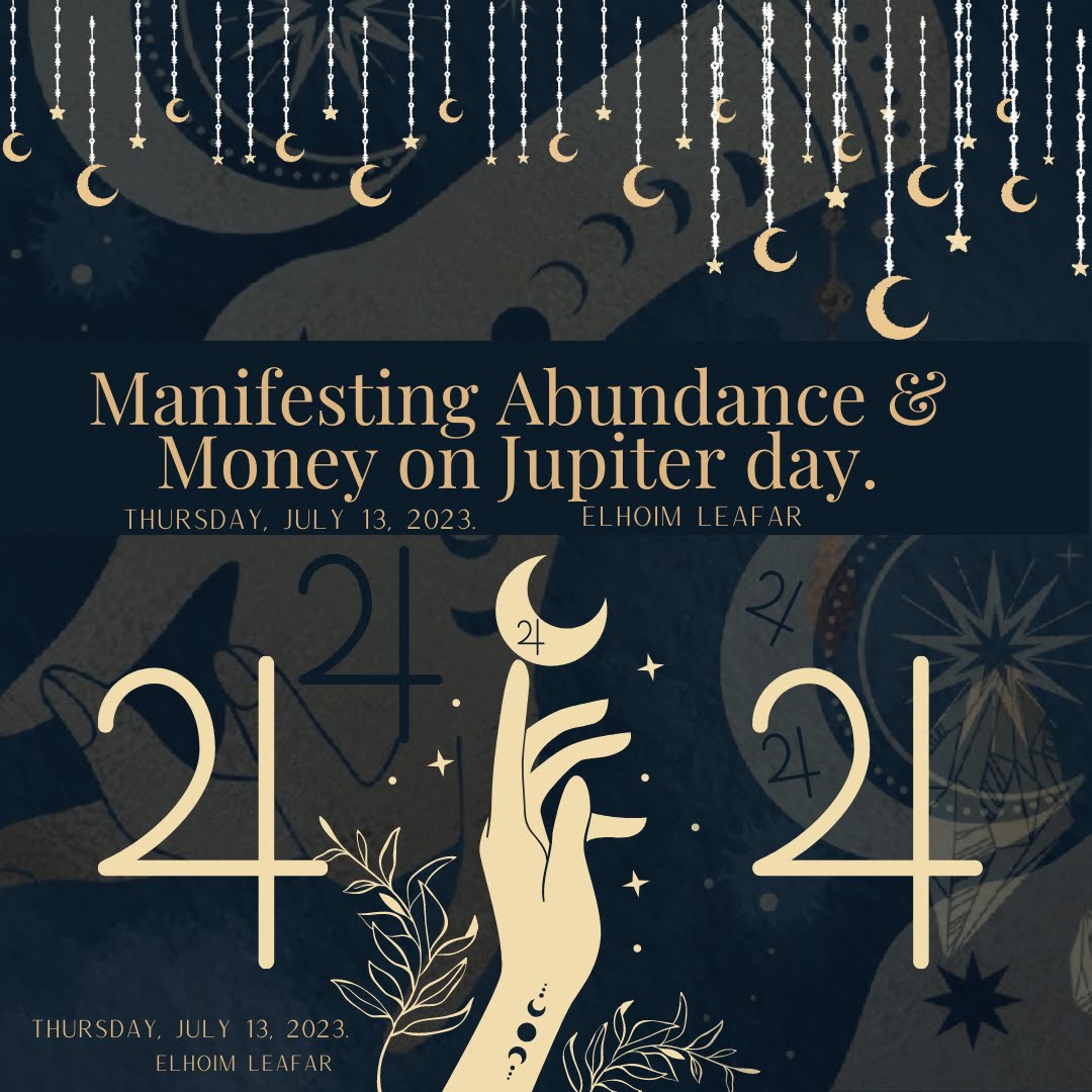 Manifesting Abundance &amp; Money on Jupiter Day.
Two Years of Manifestation Magic!
A two hours workshop to celebrate Abundance with the Money Witches Out There!

Class: eventbrite.com/e/manifesting-…
Book: amazon.com/dp/1578637422/
#manifestingmoney #moneymagic #abundancemindset #prosperity