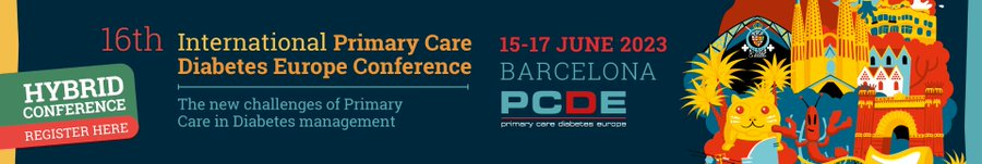 🆕#PCDEurope23 is now HYBRID!!
Come and join us at the 1⃣6⃣th Int. #PrimaryCare #Diabetes Europe Conference ‼️
Take the opportunity to participate in the conference virtually. Choose the best format for you; virtual or in-person!
REGISTER HERE:
semfyc.eventszone.net/pcde2023/index…