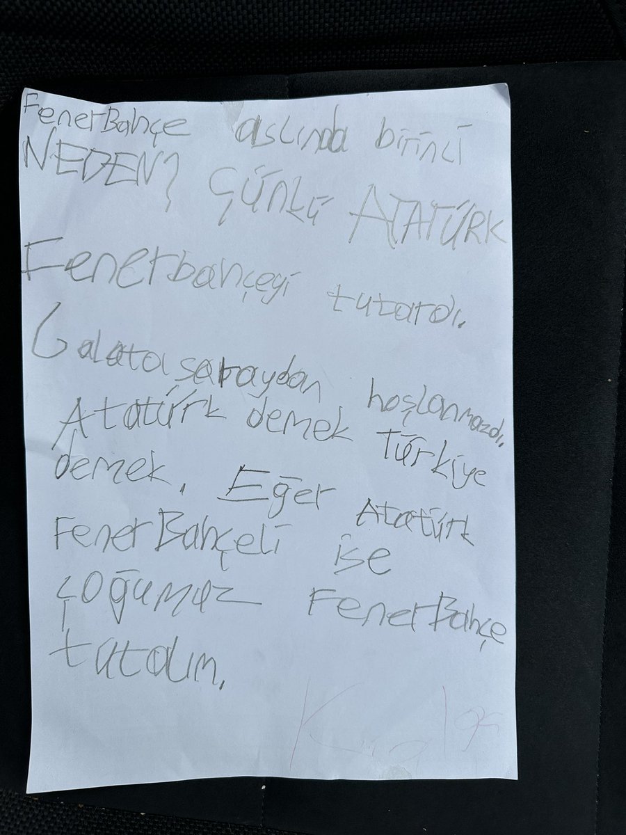 7 yaşındaki oğlumun <a href="/Fenerbahce/">Fenerbahçe SK</a> sevgisi meğer Atam’dan geliyormuş❤️çoğumuz <a href="/Fenerbahce/">Fenerbahçe SK</a> li olabilir miyiz lütfen❤️