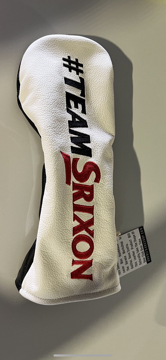 Thanks @SrixonGolf!!! Love the new head cover and can’t wait to get out on the course. #teamsrixon