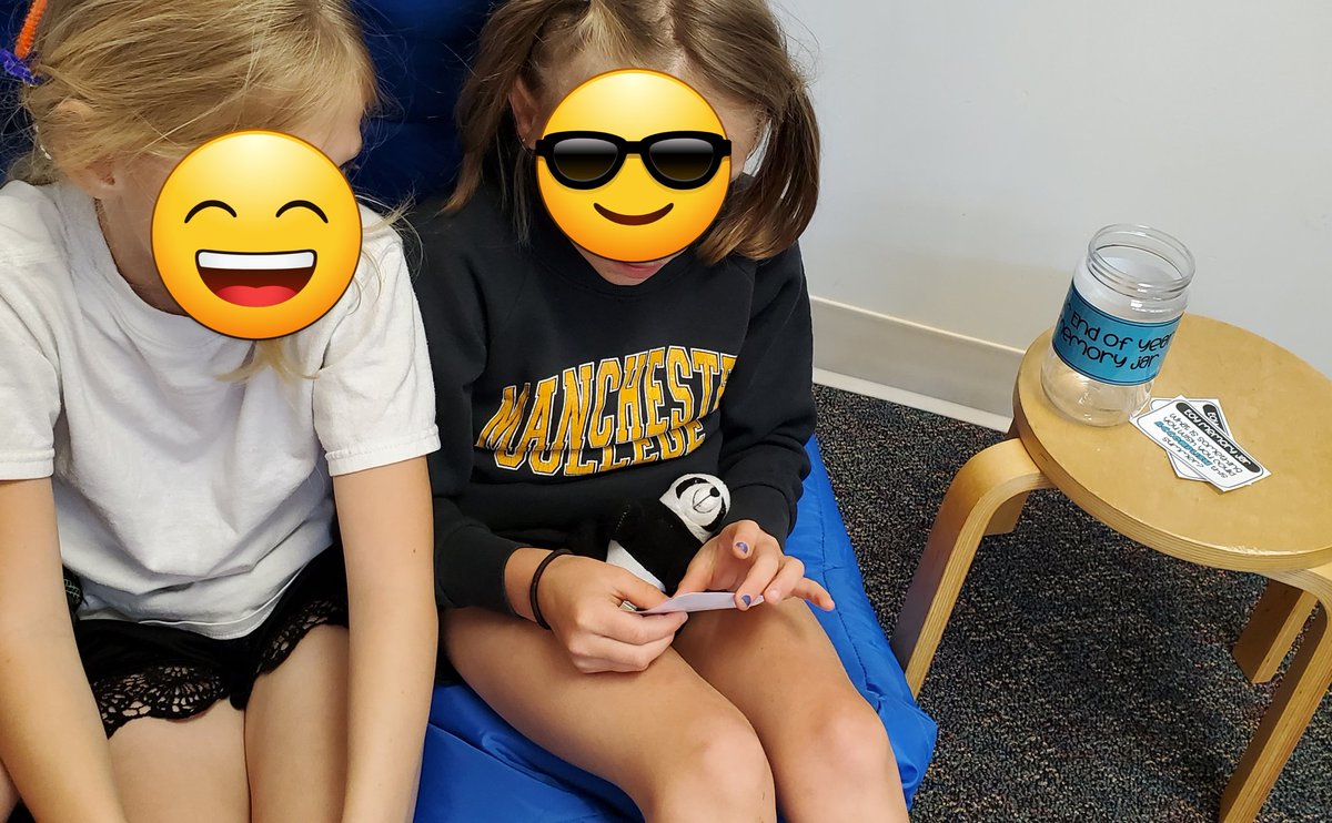 "Some things are best saved as memories" 
This week's read aloud with our incredible 2nd graders--who will soon be moving on to "the big school." Taking time to just sit and talk about our year with our classmates 🧡🖤🤍