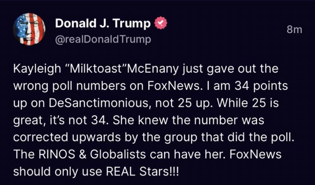 This jackass doesn’t even know how to spell “milquetoast.”

I have no love for Compulsively Lying Blonde Fascist Lady, and I think she should burn in hell. But it’s just hilarious to see #Trump try to hurl her under the bus with words he doesn’t even know how to spell or use.