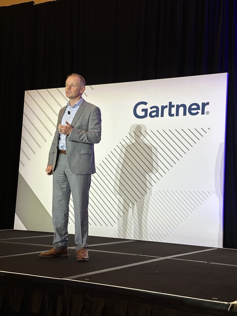 James Paterson is on stage for his session at the @Gartner_inc CFO and Finance Executive Conference 2023. Join him learn the five steps to evolve your planning, and how your organization can become more agile, efficient, and profitable. #WoltersKluwer #CCHTagetik #GartnerFinance