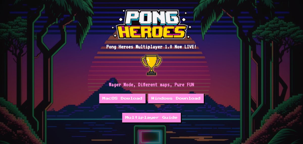 PongHeroes's tweet photo. 📣 Exciting news, #PongHeroes fans! 🏓🎮 The wait is finally over! 🎉 The #multiplayer mode is now live!

Challenge friends and players worldwide to epic pong battles.

Download Pong Heroes today at: 🔽🔽🔽 https://t.co/iCRJ5xkw58

Become a true Pong Hero! 🌍🏆
#PongHeroes #MultiplayerMode #GamingCommunity #crypto #NFT #P2E #Release #altcoin