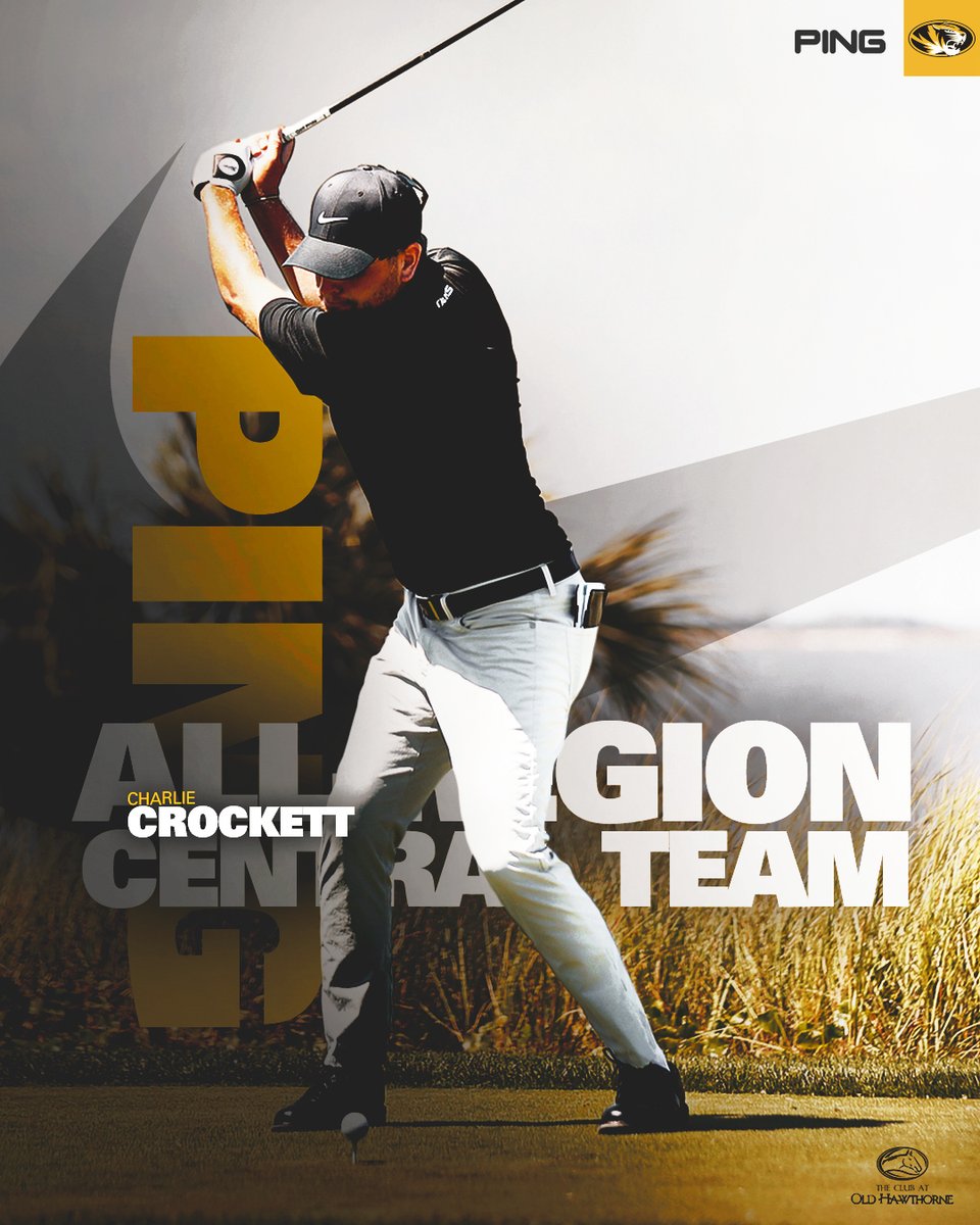 Congratulations to <a href="/charliecrock1/">Charlie Crockett</a> on earning PING All-Region Central Team accolades -- just the fifth Tiger in the last 11 seasons to receive the honor!

Full Details --&gt; bit.ly/43fPvgi

#MIZ 🐯⛳️