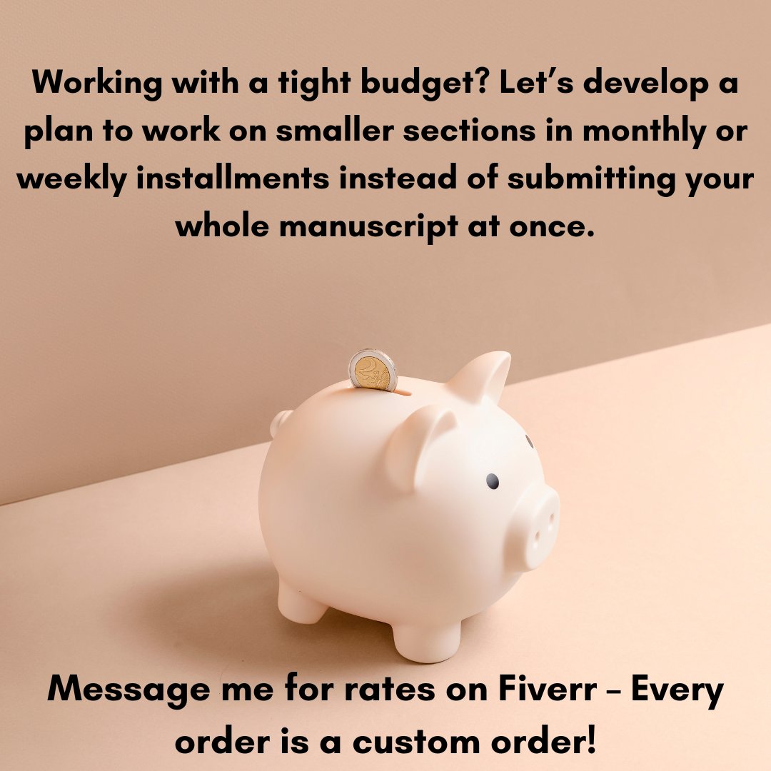 Just a reminder that my editing services can be affordable! Talk to me and we can work out a plan! Plus get your first 5k words for only $25 to see if we're a good fit!
fiverr.com/s/xZkLNa
#DevelopmentalEditor #FreelanceEditor #OpenforCommissions