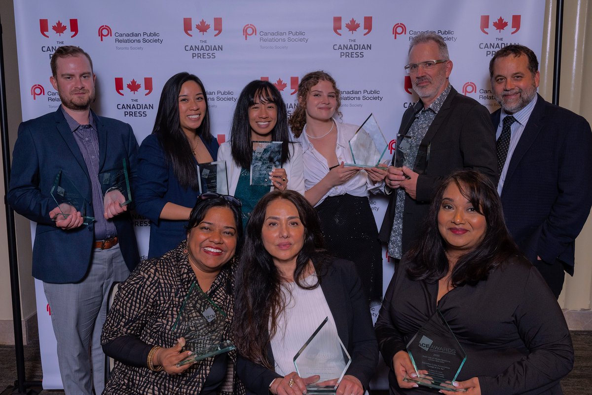 Yesterday at the <a href="/CPRSToronto/">CPRS Toronto</a>  Ace Awards, the agency took home nine awards including Best Creative Campaign of the Year across a host of categories. Check out the full list below: surl.li/hnfwc
