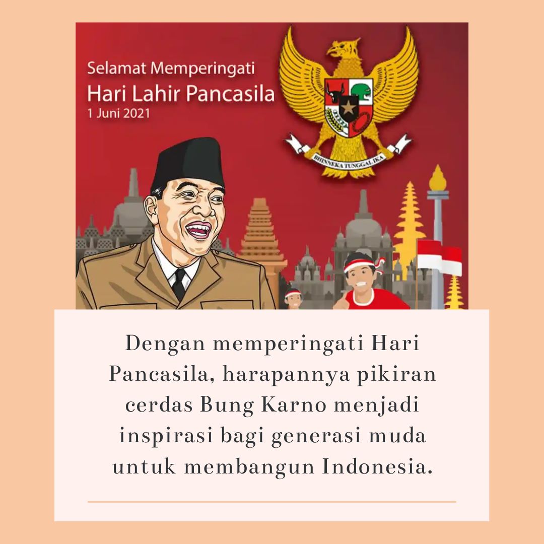 Dengan Peringatan Hari Lahir Pancasila Menjadi Inspirasi Generasi Muda Cerdas Membangun Bangsa 

#PancasilaGotongRoyong
Harga Diri Bangsa