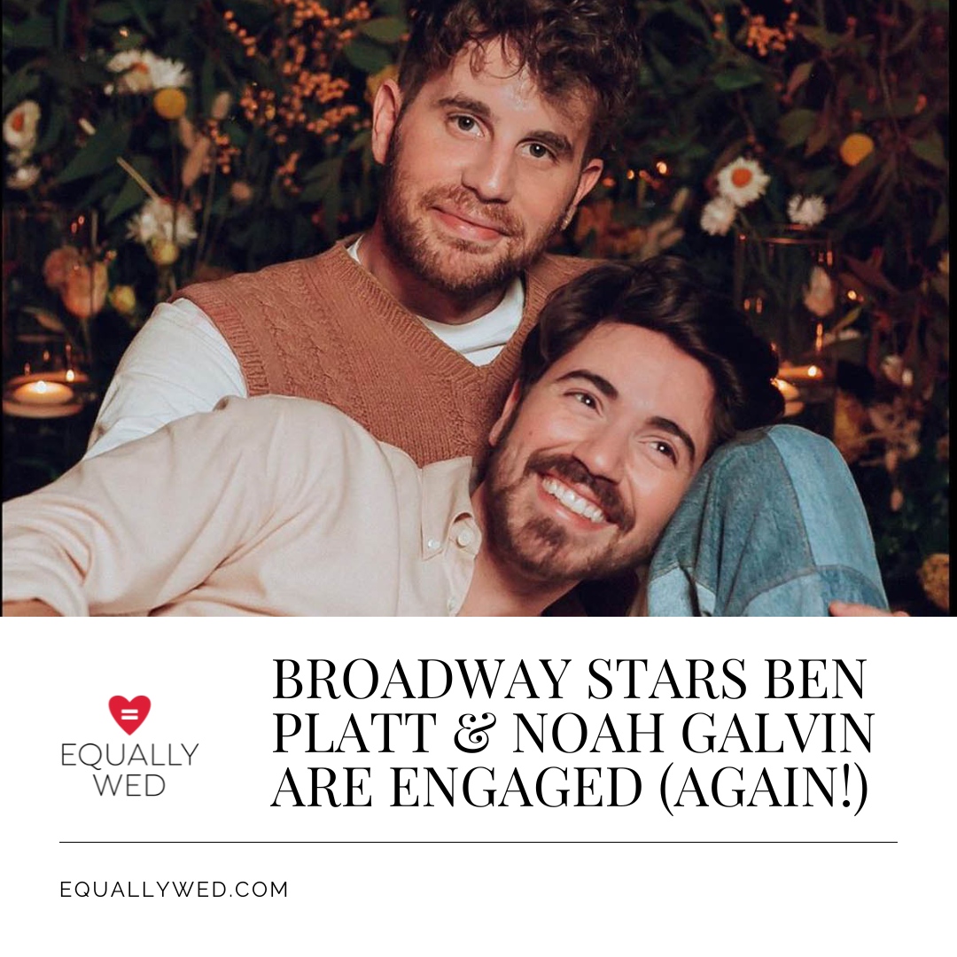 equallywed's tweet photo. Congratulations are in order! 💍

Tony Award Winner Ben Platt revealed this week that his fiancé, fellow actor Noah Galvin, proposed, with the help of the couple’s Labradoodle.

Read about their double engagement story at https://t.co/g1tOnA44J4

📸 via Ben Platt on IG https://t.co/TQ6L0sv2fr