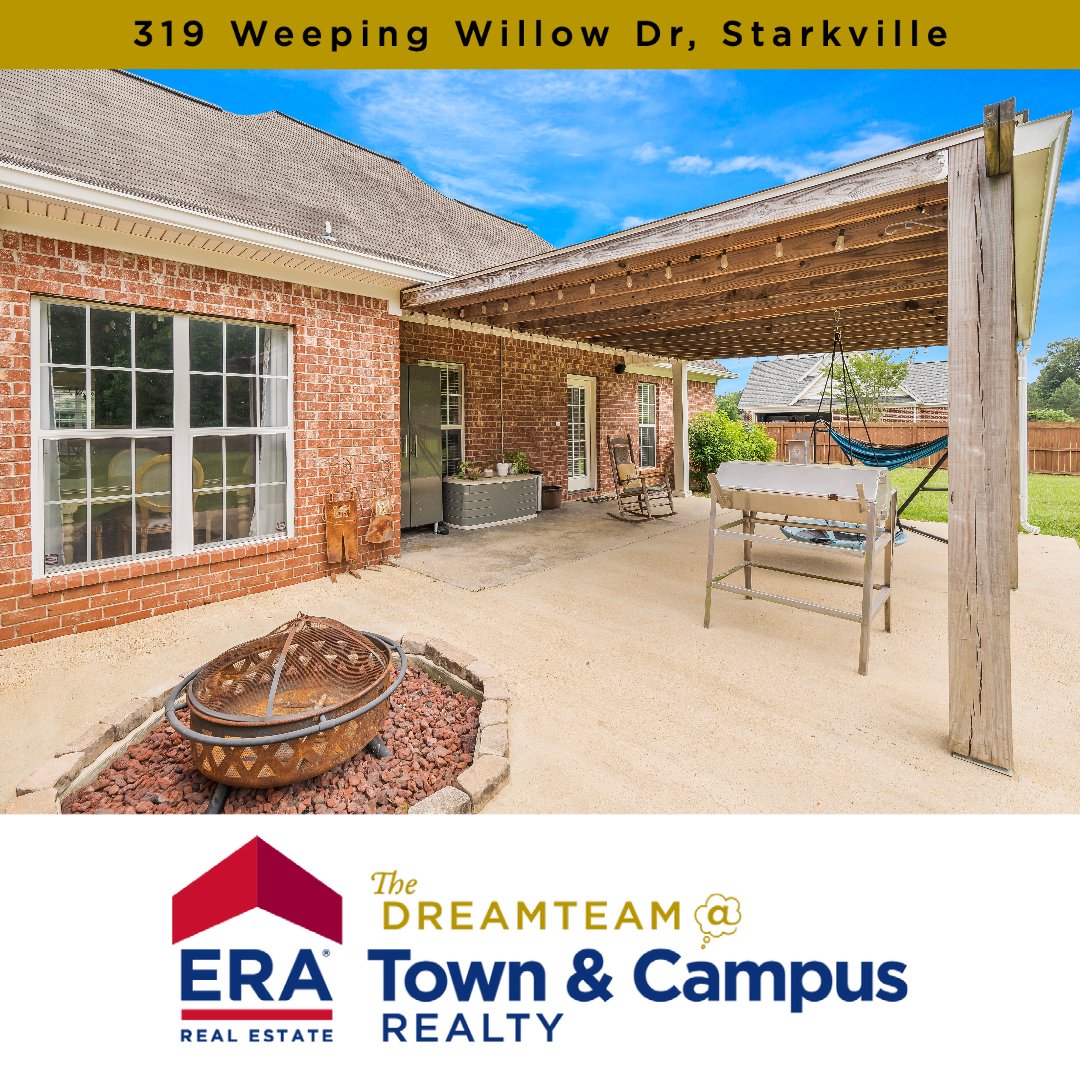 🤩 JUST LISTED ‼️
319 Weeping Willow Dr, Starkville #39759
Give us a call for more info! 
☎️662-615-6077 📲 662-205-0111
The DreamTeam @ ERA Town & Campus Realty
🌐DreamTeamMS.com 
#welcomehome 💭🏡