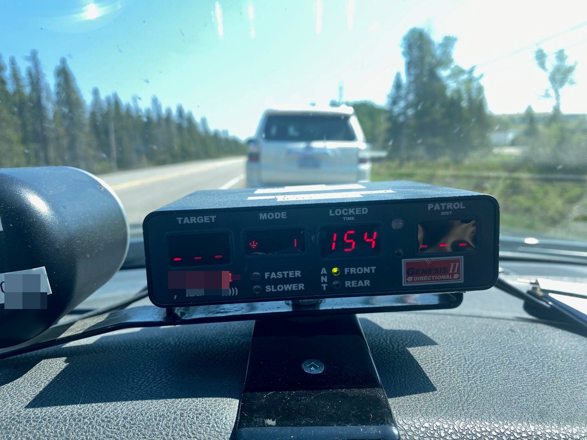 #NorthBayOPP stopped a 31 yo driver and charged them for #Stuntdriving and careless driving on #Hwy11 N in North Bay. Driver received a 30 day suspension and the vehicle was impounded for 14 days.  #OPP reminding drivers to #SlowDown and #DriveSafe. ^nm