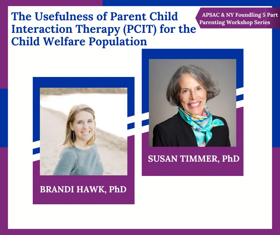 ‼️ Parenting Workshop Series Part 3 of 5 on June 7th, 2:00-3:00 PM EDT
Presented by APSAC and NY Foundling
More information ⬇️
conta.cc/3oNf7SK
#APSAC #TheNYFoundling #Webinar #ParentingWorkshop #StrengtheningPracticeThroughKnowledge