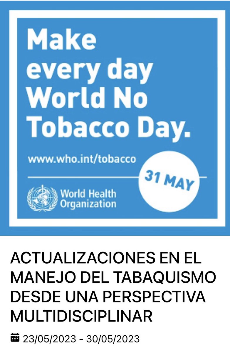 Felicitaciones a todo el equipo de la comisión de tabaquismo del Hospital Ramón y Cajal por éxito alcanzado durante el Curso “Actualizaciones en el manejo del tabaquismo desde una perspectiva multidisciplinar”. Enhorabuena a los ponentes y a los participantes!!