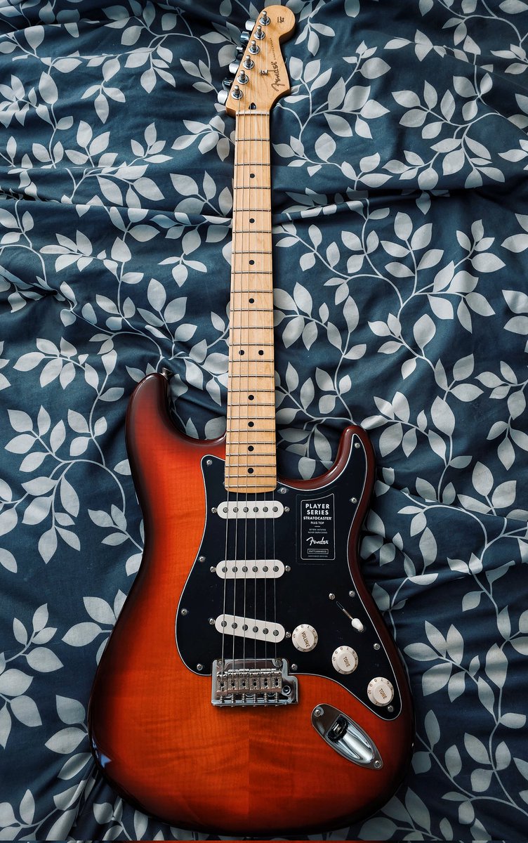 This is just 🔥🔥🔥🔥

#NewGearDay v.2 @Fender #PlayerStratocasterPlusTop #AgedCherryBurst ❤️🎸