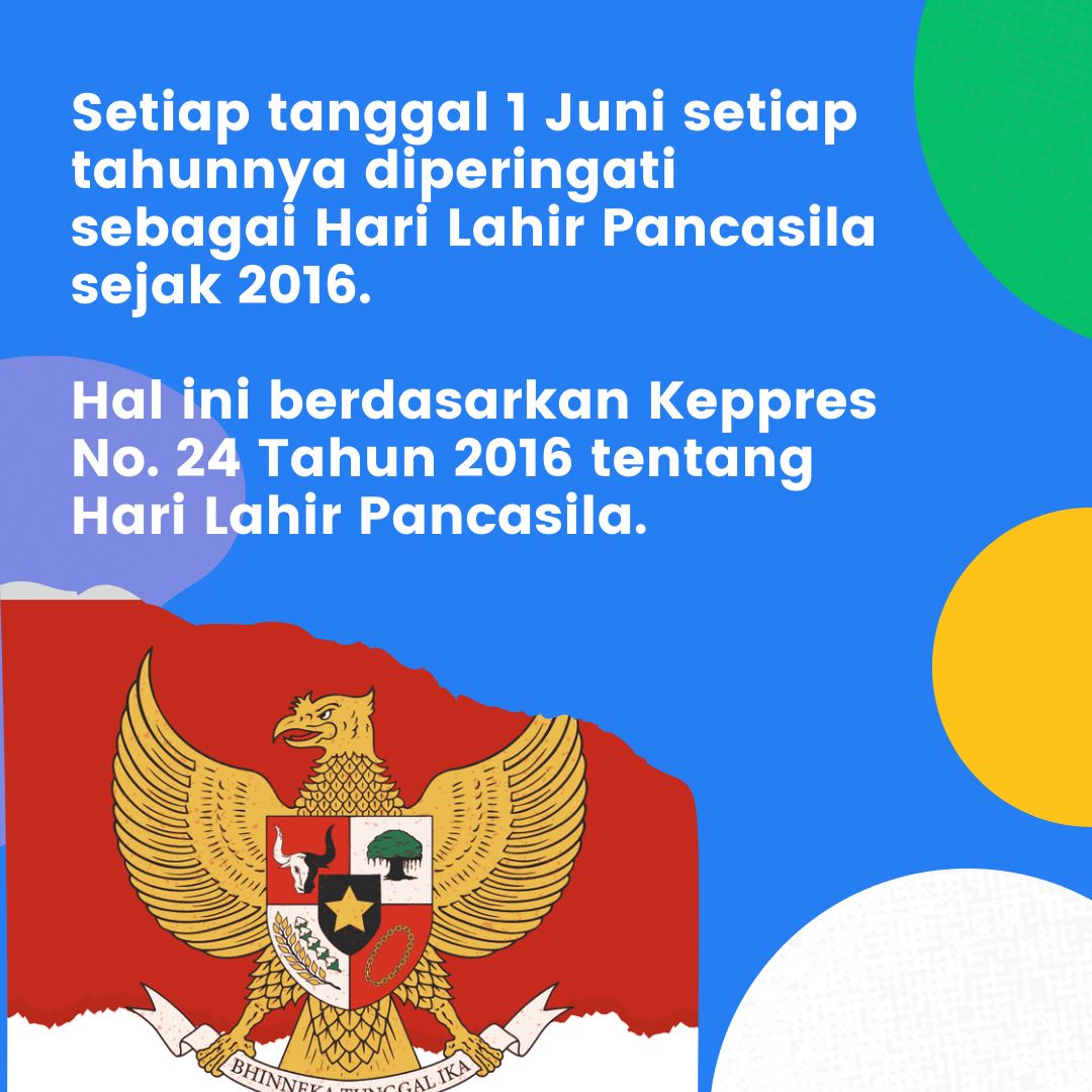 #PancasilaGotongRoyong
Harga Diri Bangsa

Setiap tanggal 1 Juni diperingati sebagai hari lahirnya Pancasila