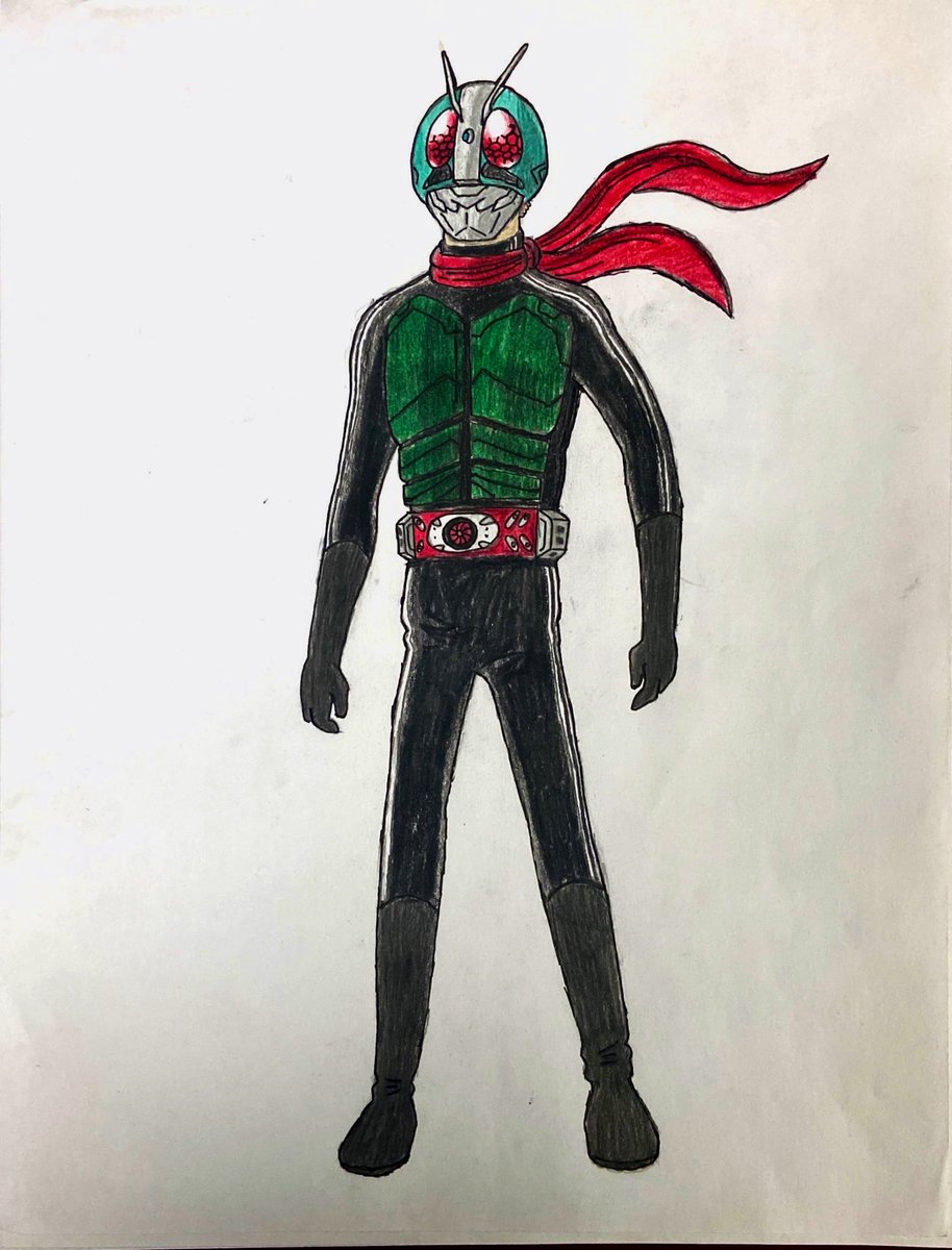 I just saw Shin Kamen Rider at my local theaters, and it was an awesome experience to see the retelling of 1971 series on the big screen. Here are my two fan arts of Kamen Rider 1 and Kamen Rider 2 + 1. #シン・仮面ライダー