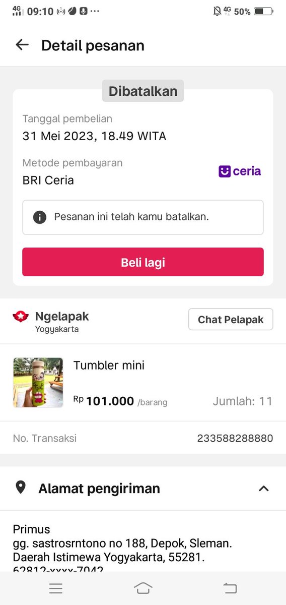 BeatID03's tweet photo. Transaksi gagal tpi ko tagihan muncul??? Udh tunggu 1x24jam limitnya gak kembali?  @BANKBRI_ID @kontakBRI https://t.co/SkUY3fiYtd