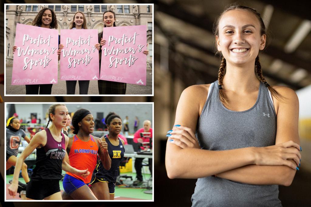 nypost's tweet image. ‘Fastest girl in Connecticut’ Chelsea Mitchell suing state after losing to trans athletes trib.al/jnAx3g1