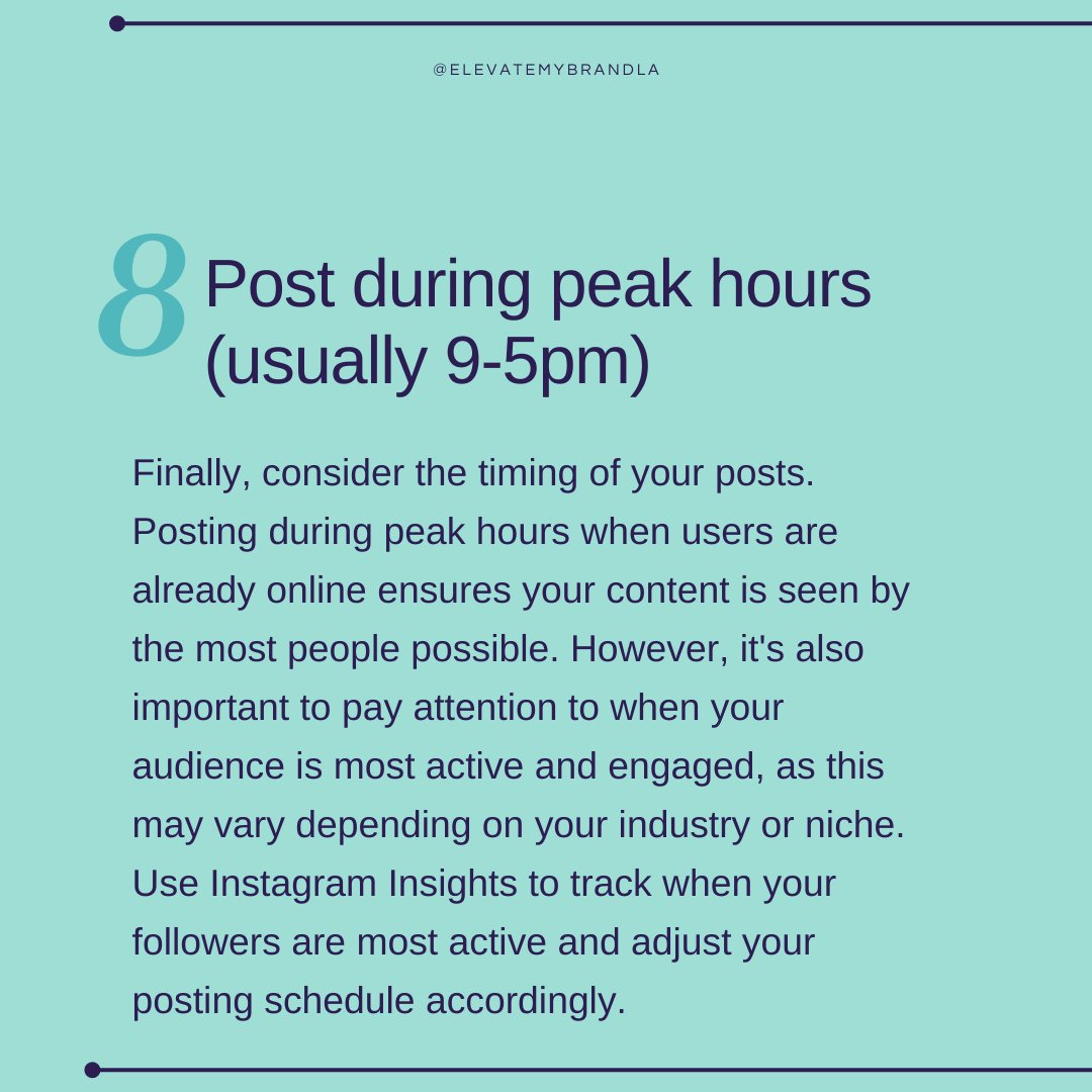 elevatemybrand's tweet image. (3/3)

#ElevateMyBrand #OutsmartTheAlgorithm #InstagramMarketing #InstagramAlgorithm #InstagramTips #IGAlgorithm #AlgorithmTricks #AlgorithmHacks #BeatTheAlgorithm #AlgorithmTips #SocialMediaMarketing