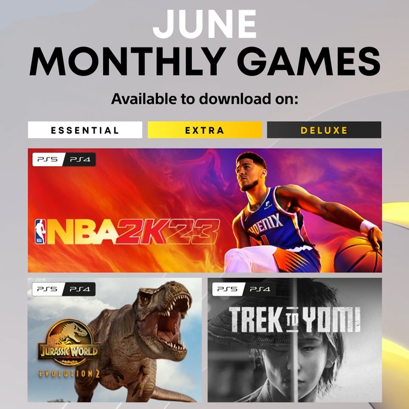 PlayStation Plus Monthly Games for June: NBA 2K23, Jurassic World Evolution  2 and Trek to Yomi – PlayStation.Blog