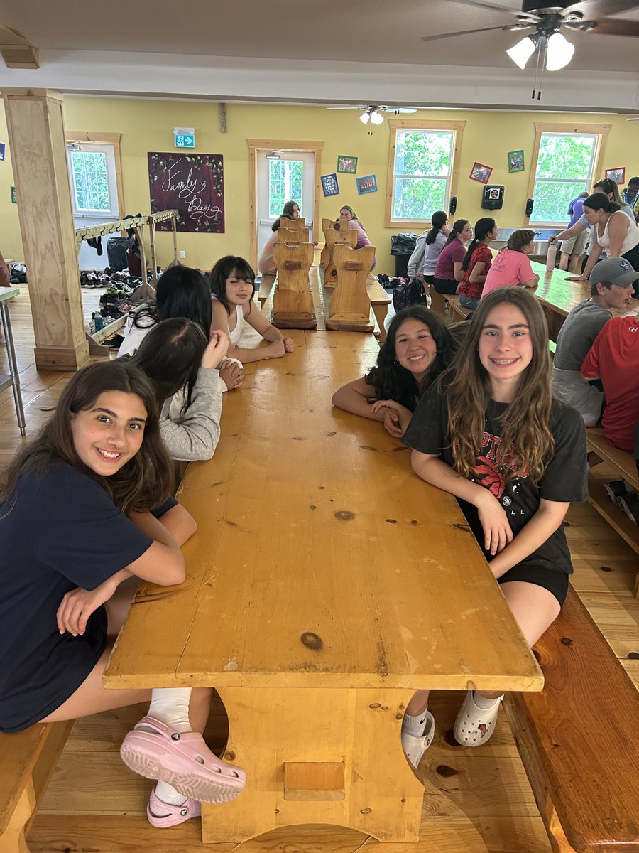 ⁦@SJPIIOakville⁩ our 7s breaking bread together ⁦<a href="/campmuskoka/">Camp Muskoka</a>⁩