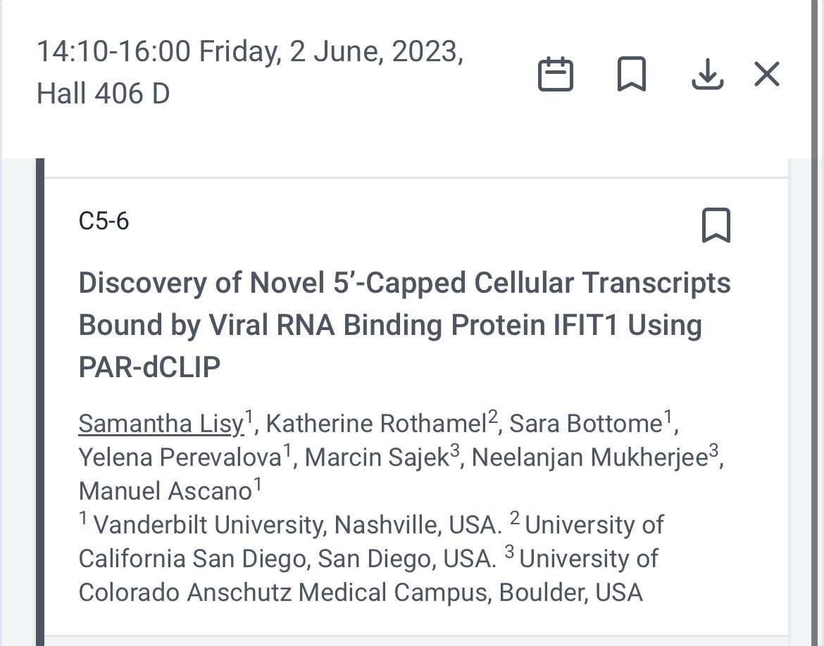 Speaking of which… come see me talk about discovering a previously overlooked subset of transcripts at the Technologies II concurrent session. Happy to chat more after too 🤗 #RNA23
