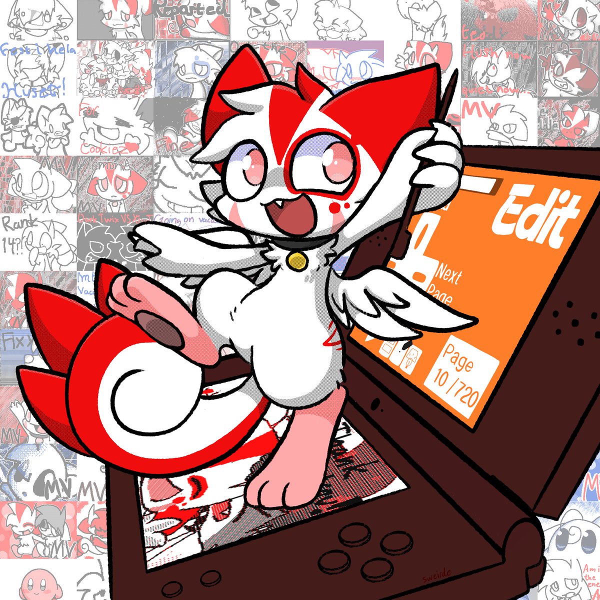 it's been 10 years since Flipnote Hatena's closure
i made a drawing to commemorate!
i made a lot of memories on that service, and it's what helped me pursue in the things I enjoy💖