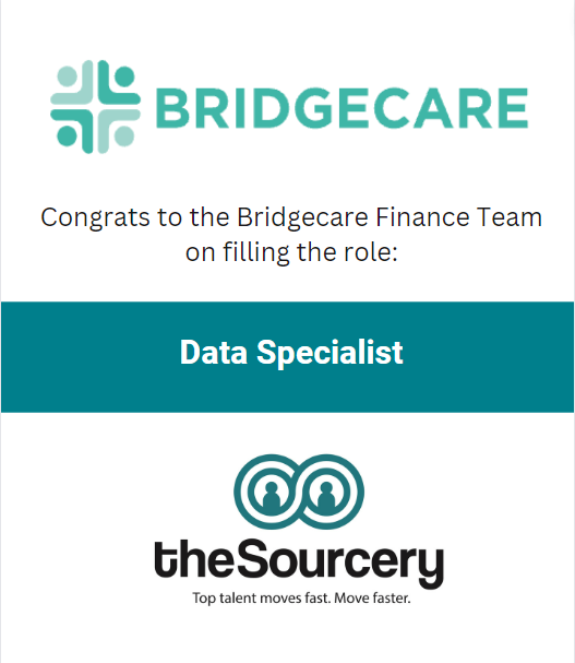 thesourcery's tweet photo. The Sourcery is excited to help Bridgecare Finance on their mission to make early childcare and education accessible to all by helping them expand their team. Congrats to the team who worked on the successful hire of this crucial role for Bridgecare Finance! Job well done! https://t.co/8lMS1Cy06x