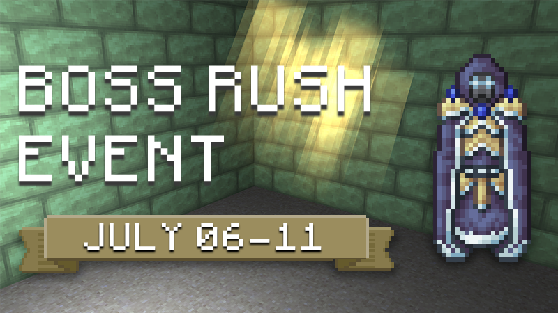 PickCrafter on X: Boss Rush Event is now available for a limited time! Get  these Boss Trophies! 🏆📷 #PickCrafter #BossRush #Seasonal #Event #Bosses  #Minecraft #LimitedTime  / X